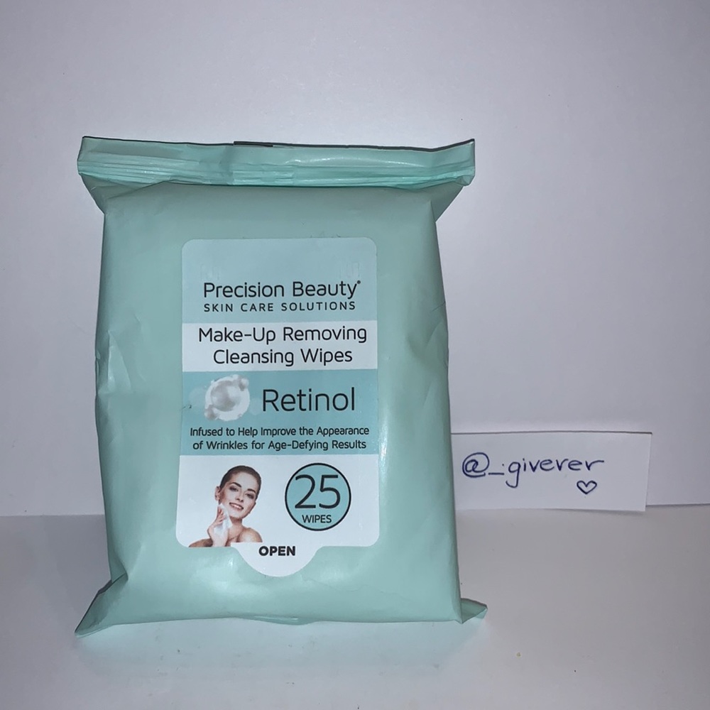 Retinol Make-Up Removing Cleansing Wipes 25 Count
